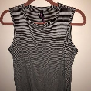 Striped oversized tank